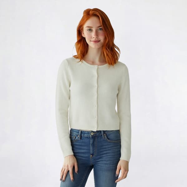 Juniors Pink Rose Cloud Mossy Pearl Button Front Cardigan