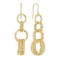 Athra 14kt. Gold Over Brass Open Circles Drop Earrings - image 1