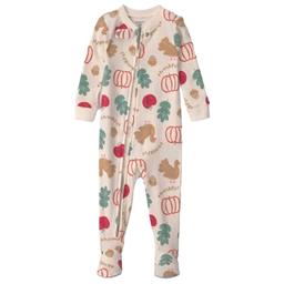 Baby Unisex (12-24M) Carter''s(R) Thanksgiving 2-Way Zip Pajamas