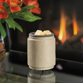 Candle Warmers Etc. Natural Linen Wax Warmer w/ Silicone Dish