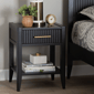 Baxton Studio Primrose Mid-Century Wood 1-Drawer Nightstand - image 8