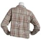 Juniors No Comment Allover Graphic Plaid Casual Button Down - image 2