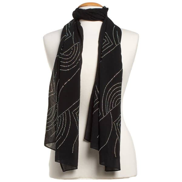 Womens Jessica McClintock Lurex Shawl Scarf - image 