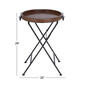 9th & Pike&#174; Dark Brown Pine Traditional Accent Table - image 4