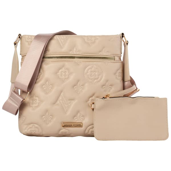 Adrienne Vittadini Embossed Crossbody Handbag - image 