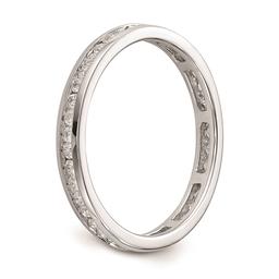 Pure Fire 14kt. White Gold Lab Grown 1/2ctw. Eternity Band
