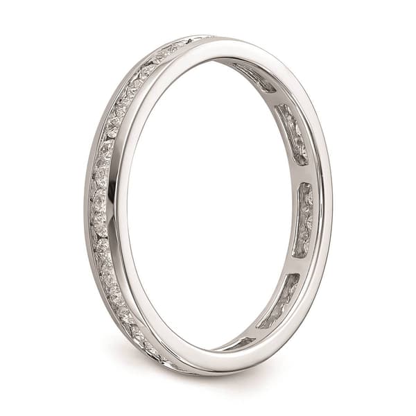 Pure Fire 14kt. White Gold Lab Grown 1/2ctw. Eternity Band