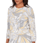 Womens Alfred Dunner Al Fresco Abstract Butterfly Rib Sweater - image 5