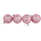 Northlight 4ct. Pink Striped Glass Christmas Ball Ornaments - image 3