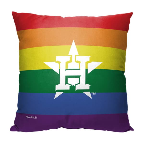 Northwest Houston Astros Pride Throw Pillow - 18x18 - image 