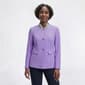 Womens Kasper Long Sleeve Three Button Front Peplum Blazer - image 1