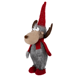 Northlight Standing Plush Moose Christmas Figure