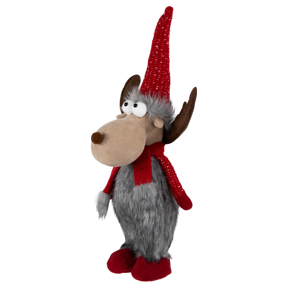 Northlight Standing Plush Moose Christmas Figure