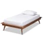 Baxton Studio Karine Walnut Brown Wood Twin Platform Bed Frame - image 1