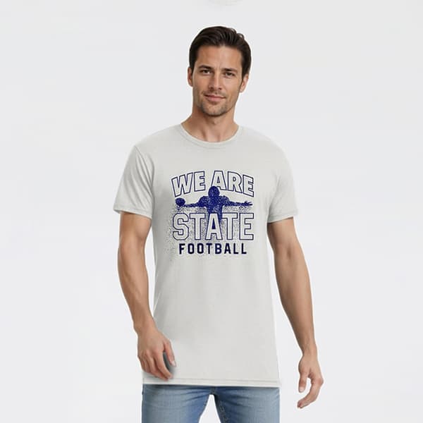 Mens Tailgate State Football Dissolve Short Sleeve Tee