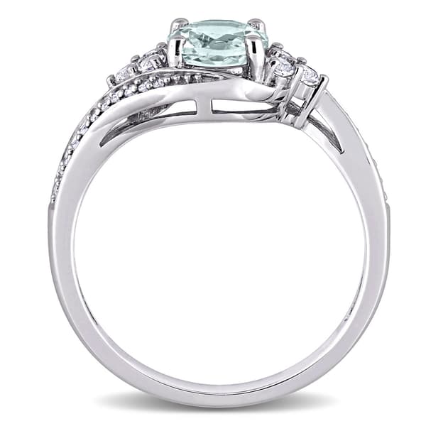 Gemstones Classics&#8482; 10kt. White Gold Aquamarine Engagement Ring