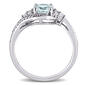 Gemstones Classics&#8482; 10kt. White Gold Aquamarine Engagement Ring - image 3