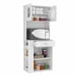 FM FURNITURE Poole White Pantry Cabinet - image 3