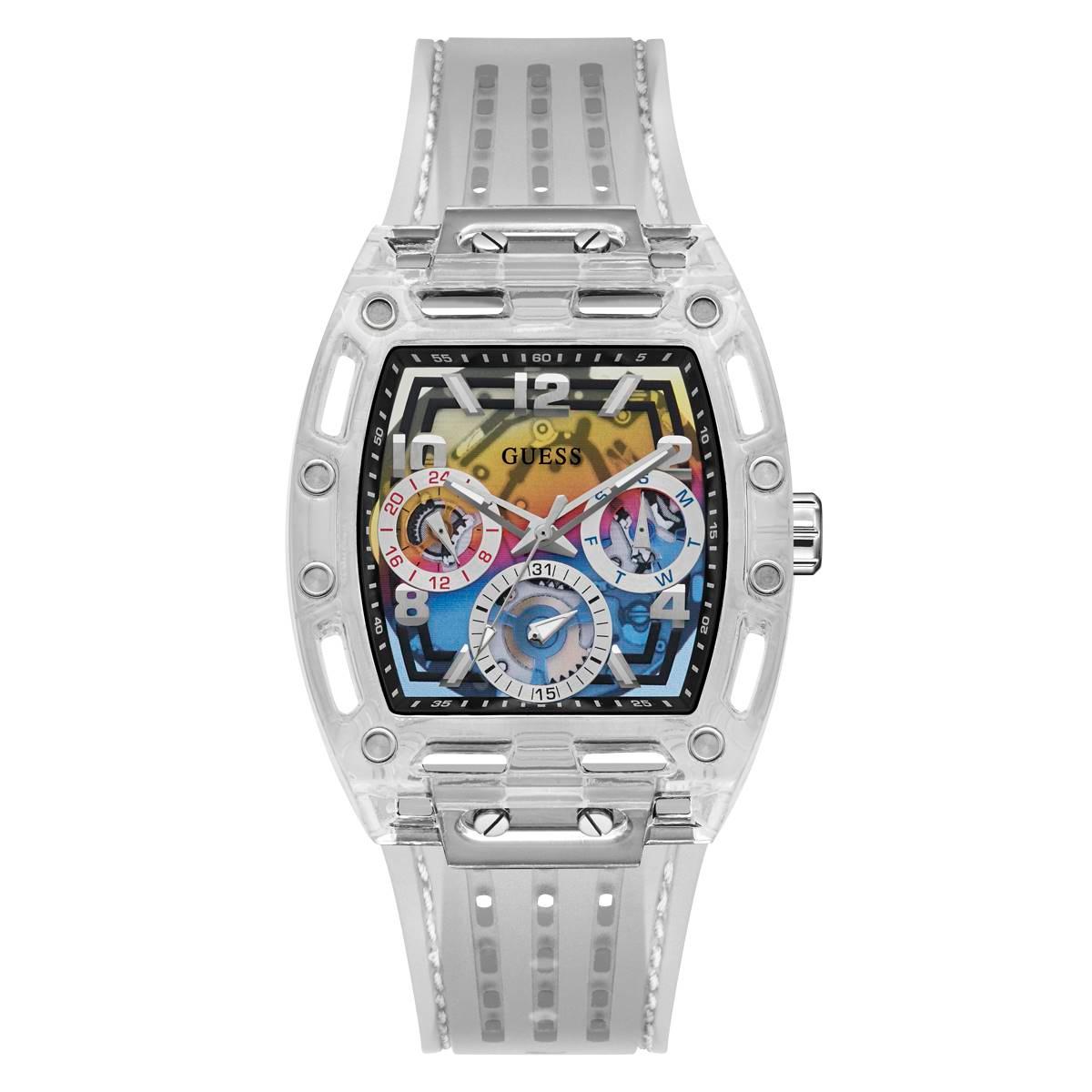 Mens GUESS Watches® Clear Case Clear Watch - GW0499G3