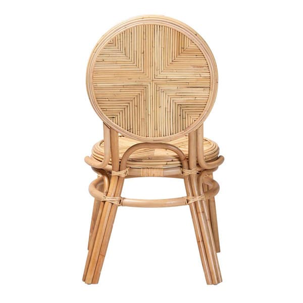 bali & pari Carita Modern Bohemian Natural Rattan Dining Chair