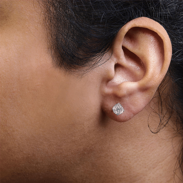 Haus of Brilliance White Gold 2ctw Lab Grown Diamond Stud Earrin