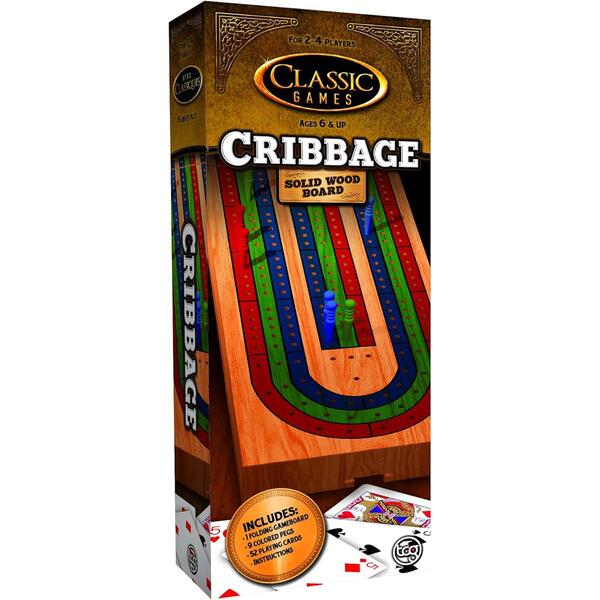 TCG Classic Games Solid Wood Cribbage - image 