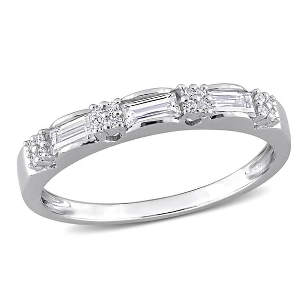 Gemstone Classics&#40;tm&#41; 2/5kt. Moissanite Baquette Ring - image 