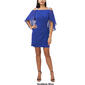 Womens MSK Capelet Overlay Side Drape Dress - image 4