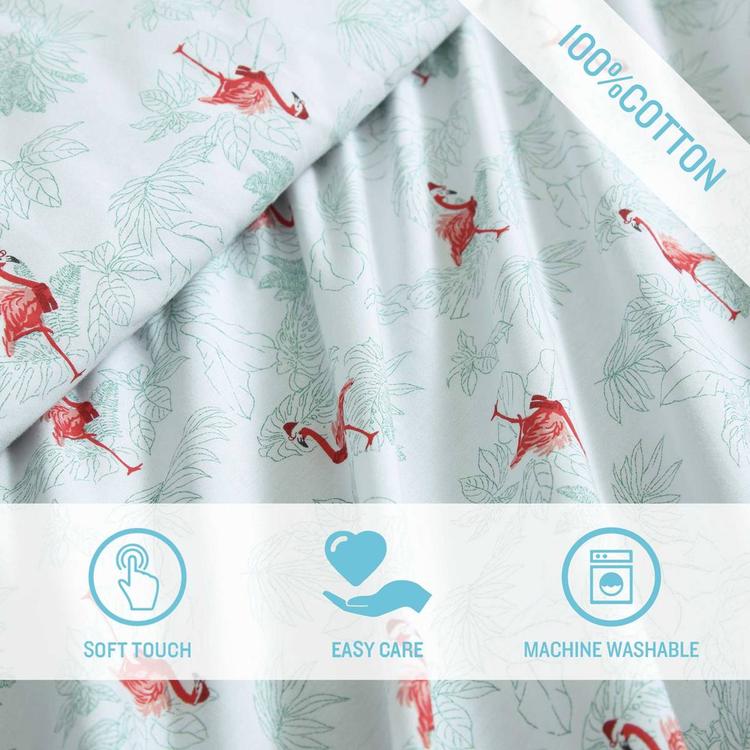 Tommy Bahama Flamingo Santa 200TC 4pc. Sheet Set