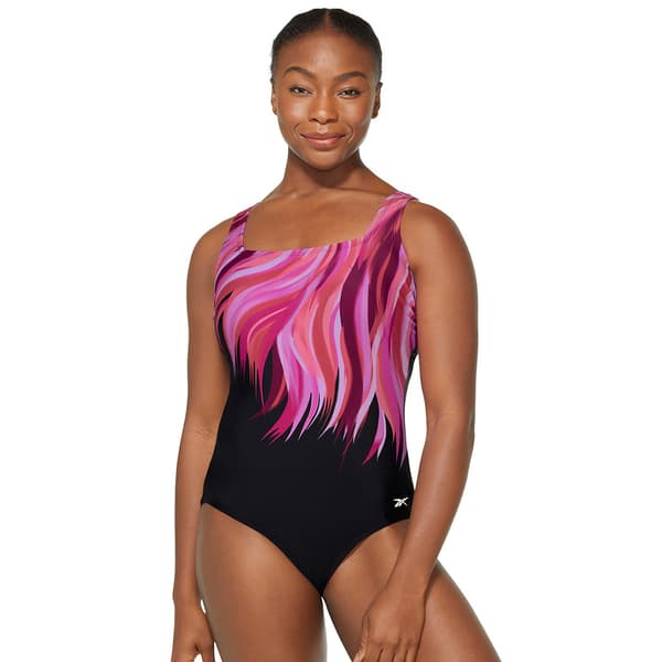 Womens Reebok Freestyle Ocean One Piece Swimsuit