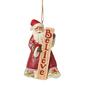 Jim Shore Heartwood Creek Santa w/ Porch Board Christmas Ornament - image 1