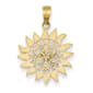 Gold Classics&#40;tm&#41; 14kt. Polished Filigree Sun Pendant - image 1
