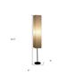 HomeRoots 63in. Black & Off White Column Floor Lamp - image 3