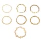 Ashley Cooper(tm) 7pc. Gold & Cream Beaded Bracelet Stack - image 1