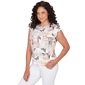 Petite Emaline Key Items Cap Sleeve Postcard Blouse - image 3