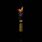 Alpine Solar Orange Butterfly Wind Chime w/ LED Lights - image 2