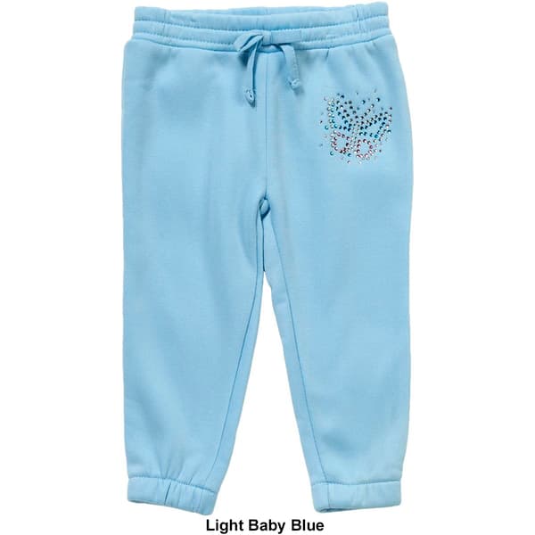 Toddler Girl Sweet Butterfly Rhinestone Jogger Pants - Butterfly