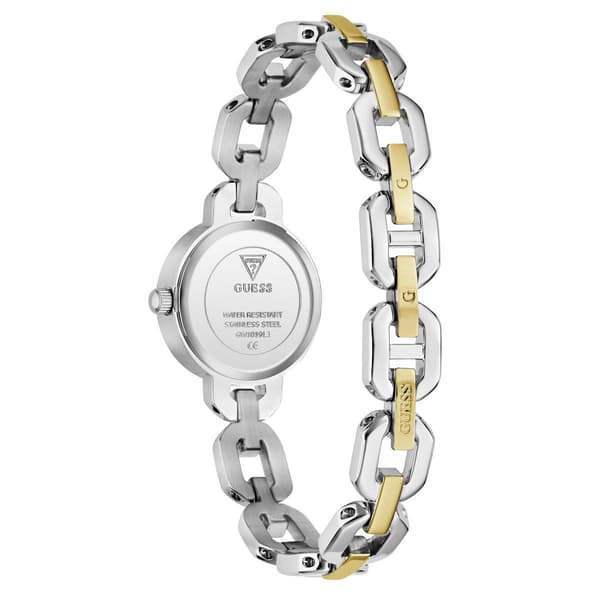 Womens Guess Two-Tone Silver Dial Analog Watch - GW1019L3