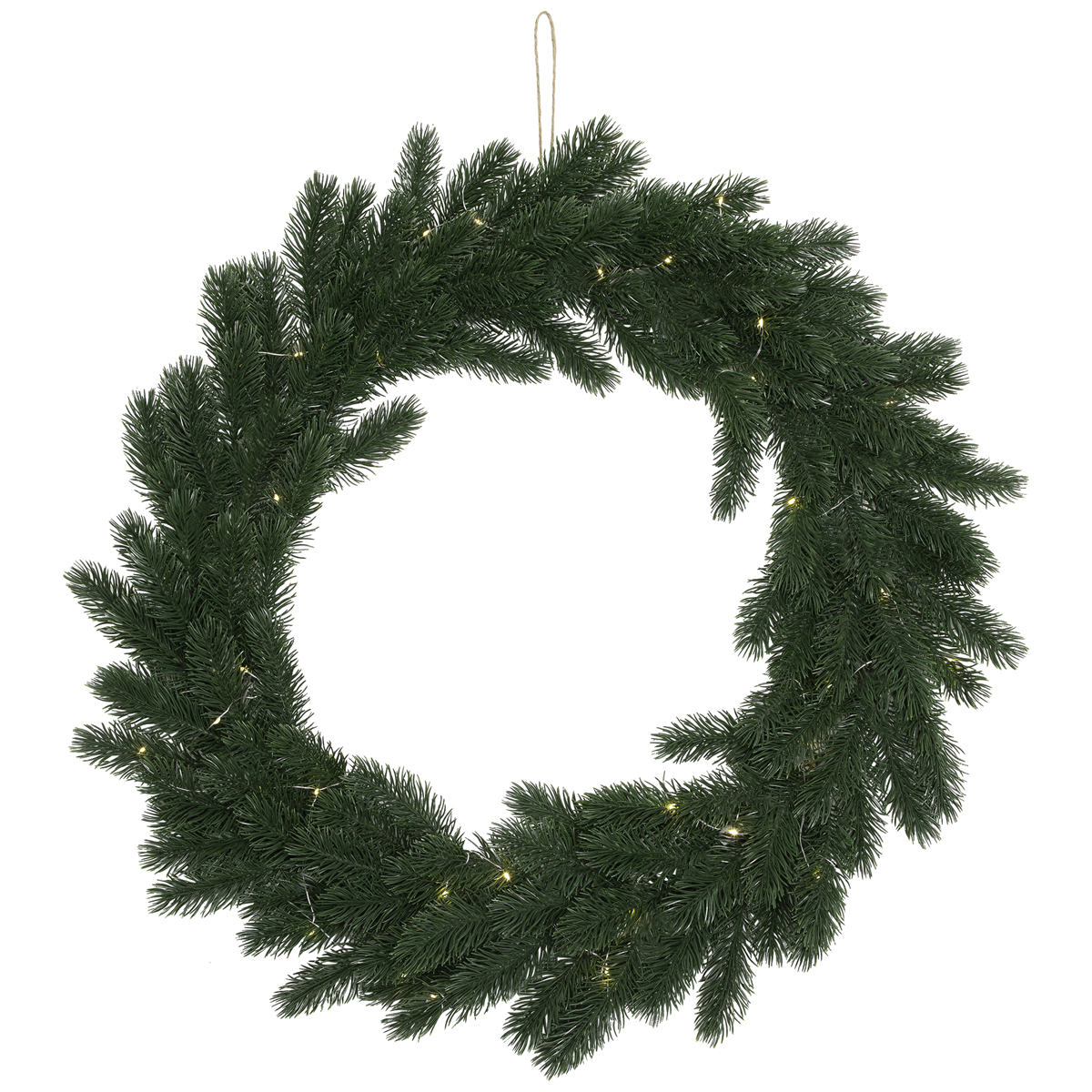 Northlight 24in. Pre-Lit Lush Pine Christmas Wreath