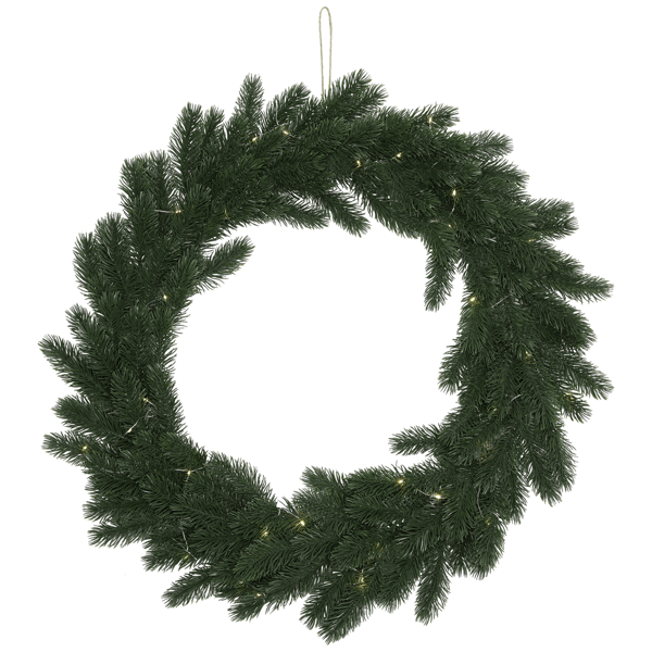 Northlight 24in. Pre-Lit Lush Pine Christmas Wreath