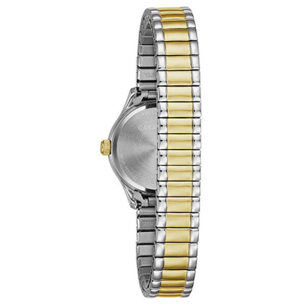 Womens Caravelle Two-Tone Expansion Bracelet Watch - 45L177