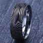 Mens Endless Affection&#8482; 8mm Tungsten Marble Wedding Band - image 4