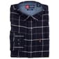 Mens Chaps Long Sleeve Stretch Flannel Shirt - Midnight - image 1