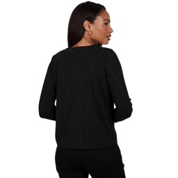 Womens Emaline Soiree Long Sleeve Hardware Neck Detail Blouse