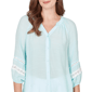 Petite Ruby Rd. Renaissance Romance 3/4 Sleeve Button Blouse - image 5