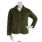 Womens Jason Maxwell Zip Mock Neck Basket Weave Fleece Jacket - image 4