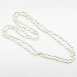 Rosa Rhinestones Extra Long Pearl Necklace