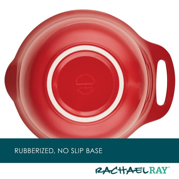 Rachael Ray 10pc. Mix &amp; Measure Mixing Bowl Set - Red