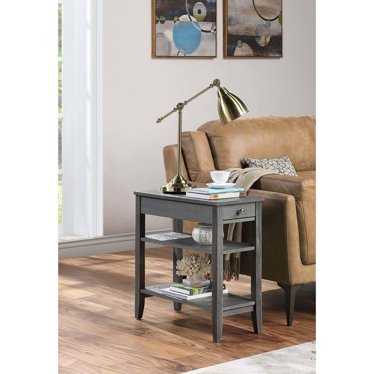 Convenience Concepts American Heritage Wirebrush End Table