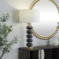 CosmoLiving by Cosmopolitan Contemporary Black Metal Table Lamp - image 2